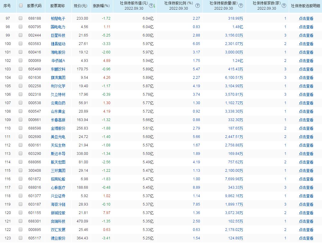 最新社保持仓股票,最新社保持仓股票，深度分析与展望