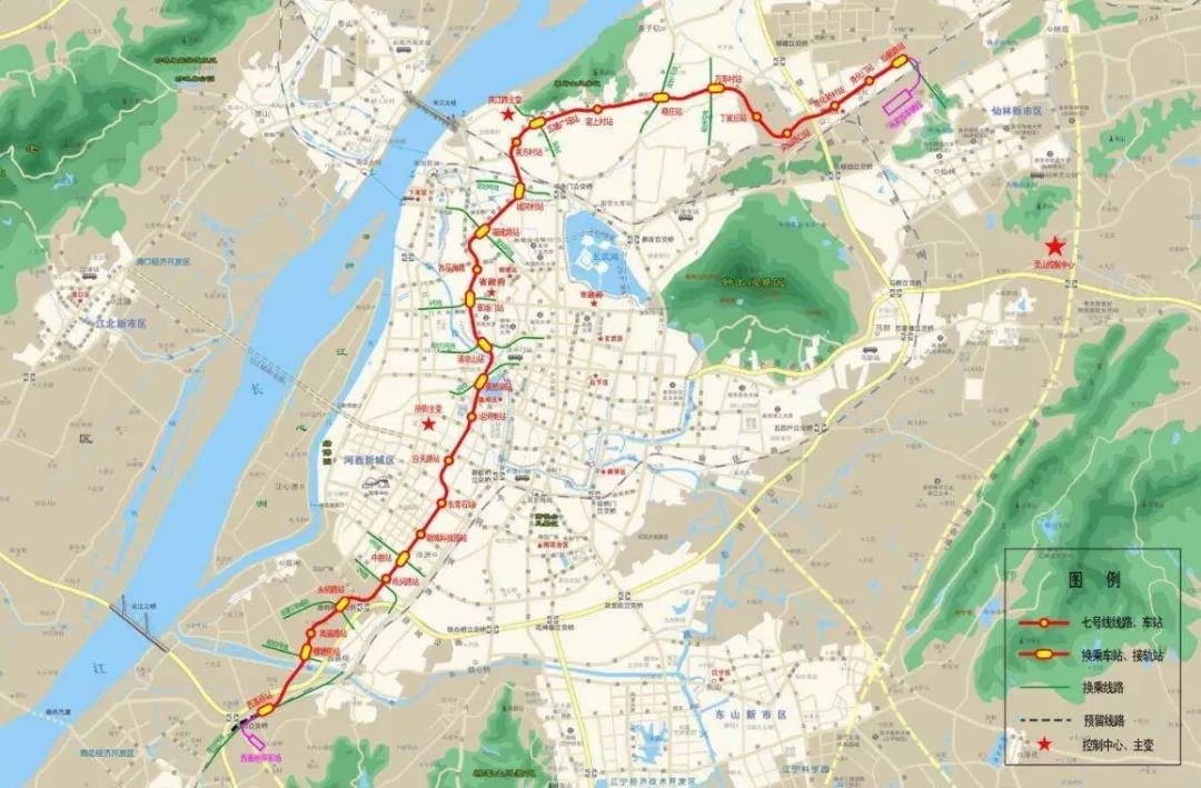 南京地铁7号线最新线路图,南京地铁7号线最新线路图，城市脉络的新篇章